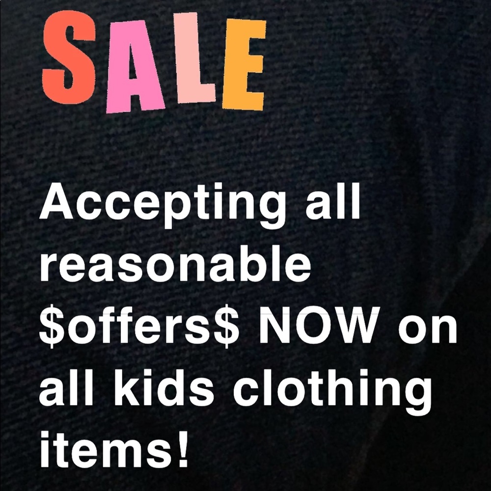 SALE on all kids items